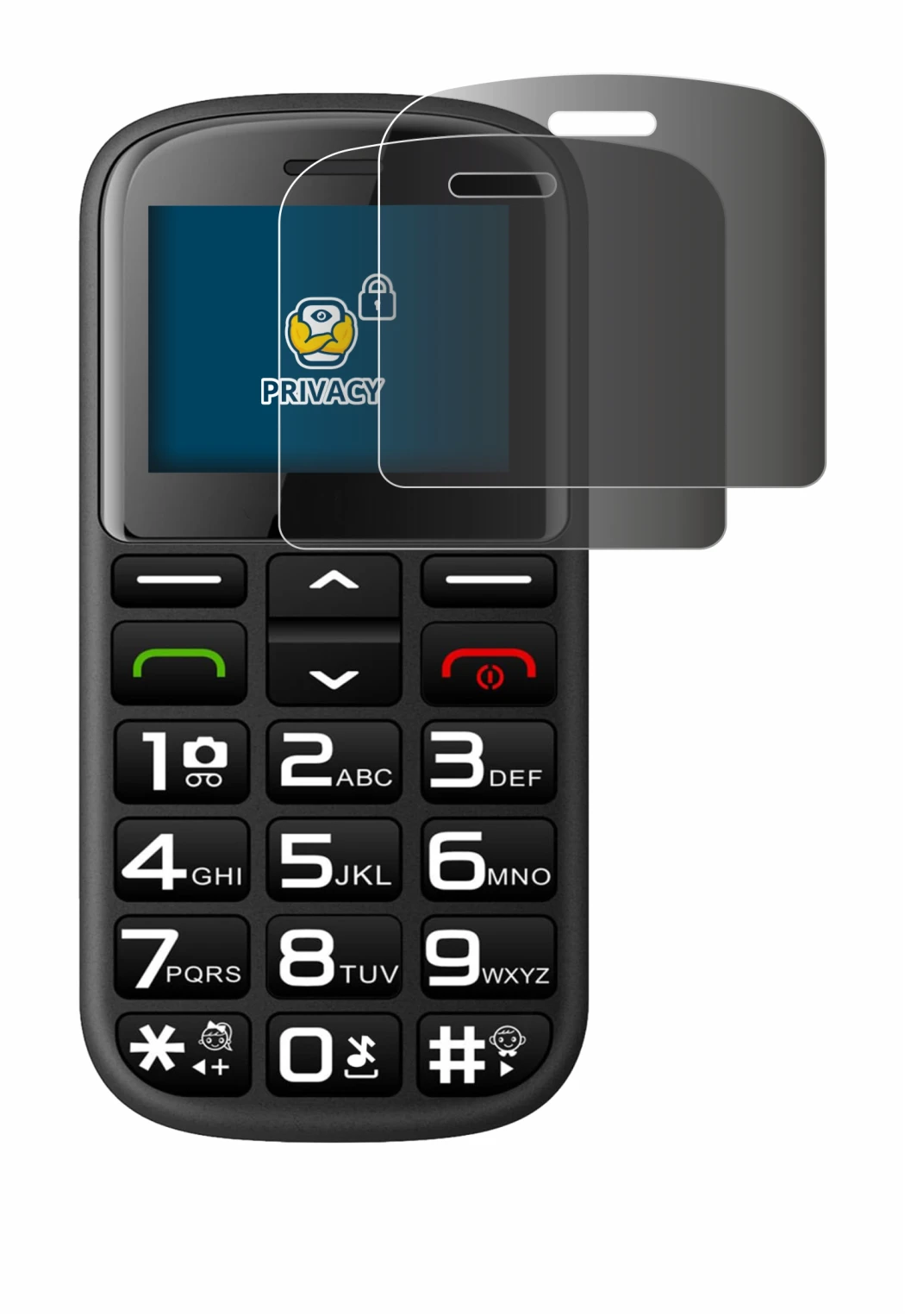 Immagine del dispositivo artfone CS182 con un'ampia varietà di protezioni per lo schermo.