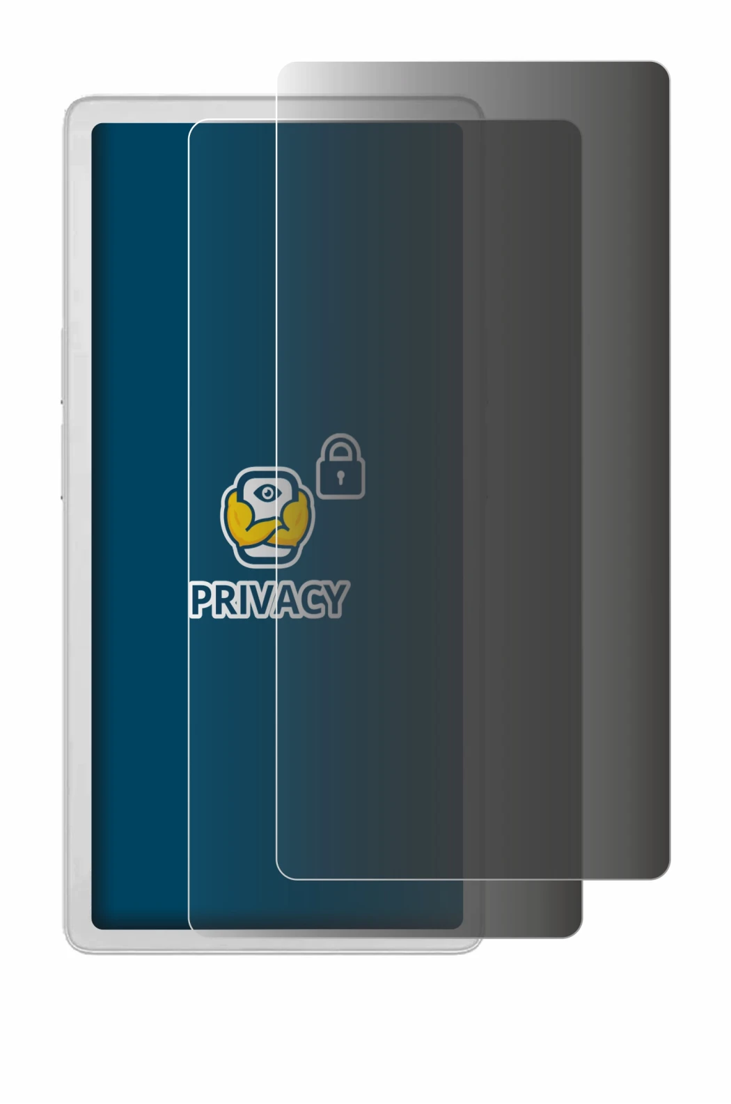 Immagine del dispositivo PocketBook Q con un'ampia varietà di protezioni per lo schermo.
