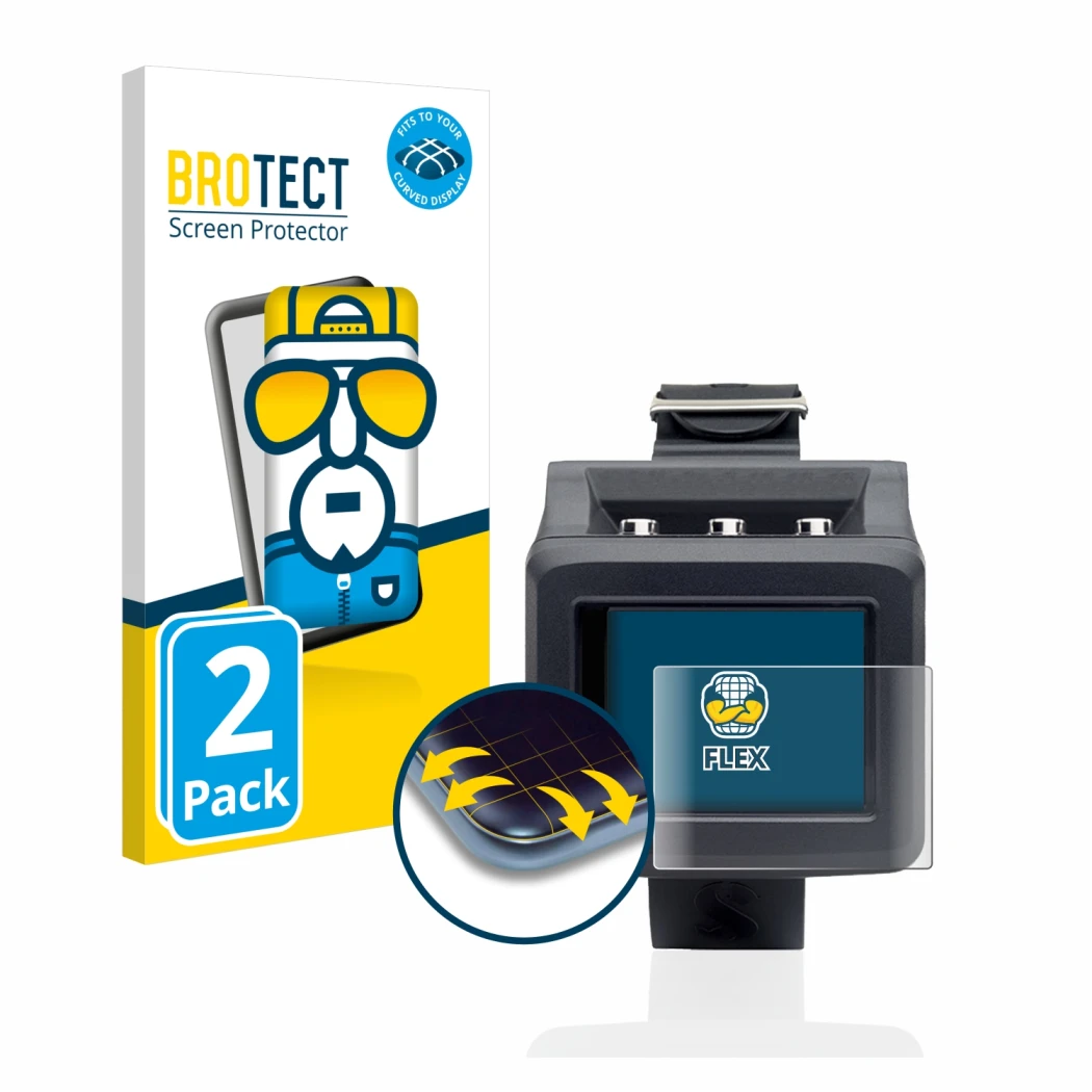 Parte frontale di una confezione del prodotto con il logo del marchio BROTECT. Accanto è raffigurato il dispositivo Uwatec Gal