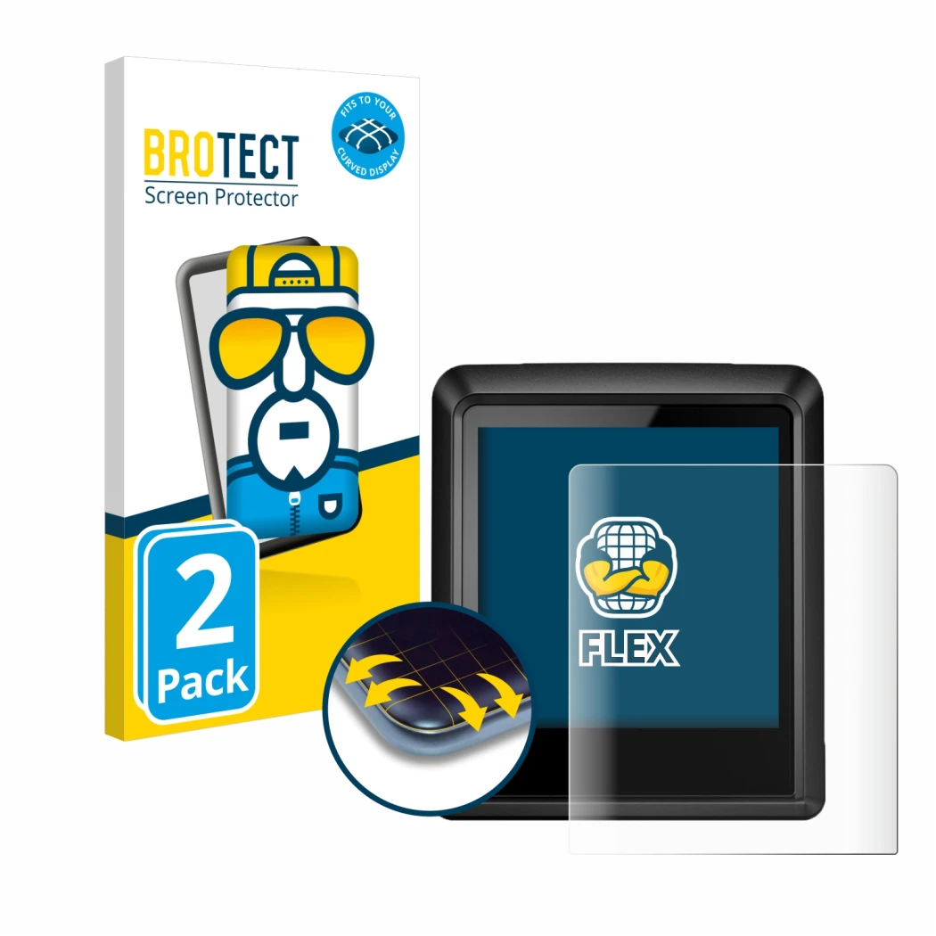 Parte frontale di una confezione del prodotto con il logo del marchio BROTECT. Accanto è raffigurato il dispositivo Bosch Intu