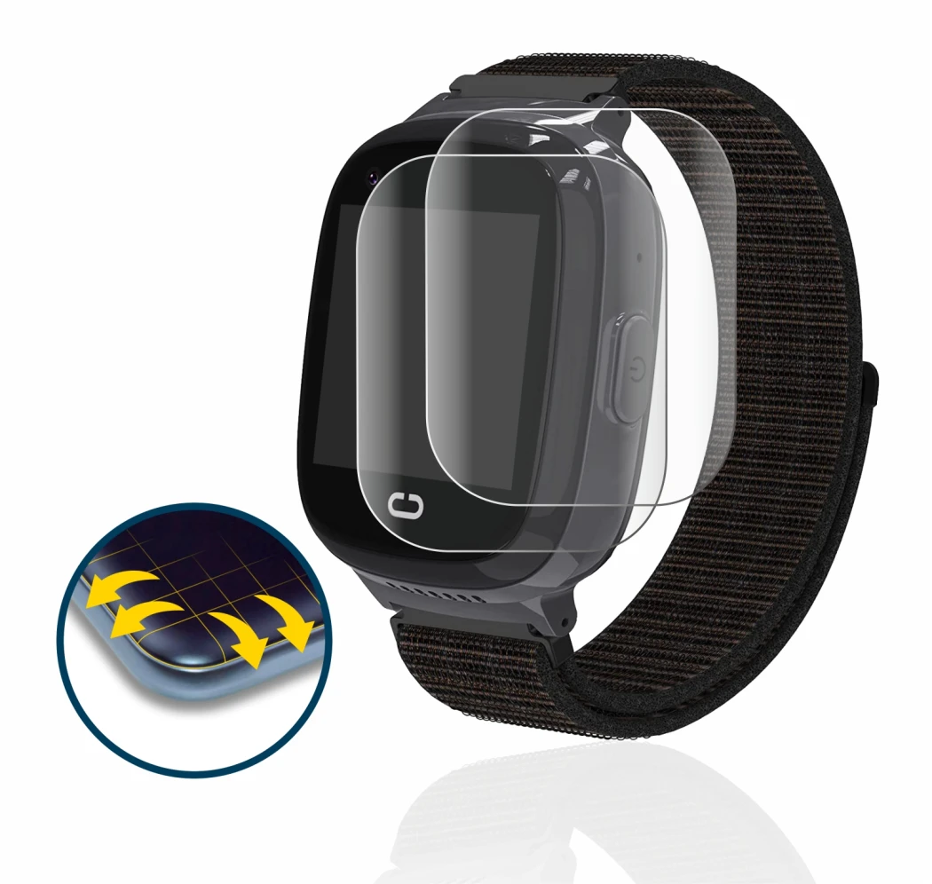 Immagine del dispositivo Pthtechus 4G GPS T30 con un'ampia varietà di protezioni per lo schermo.
