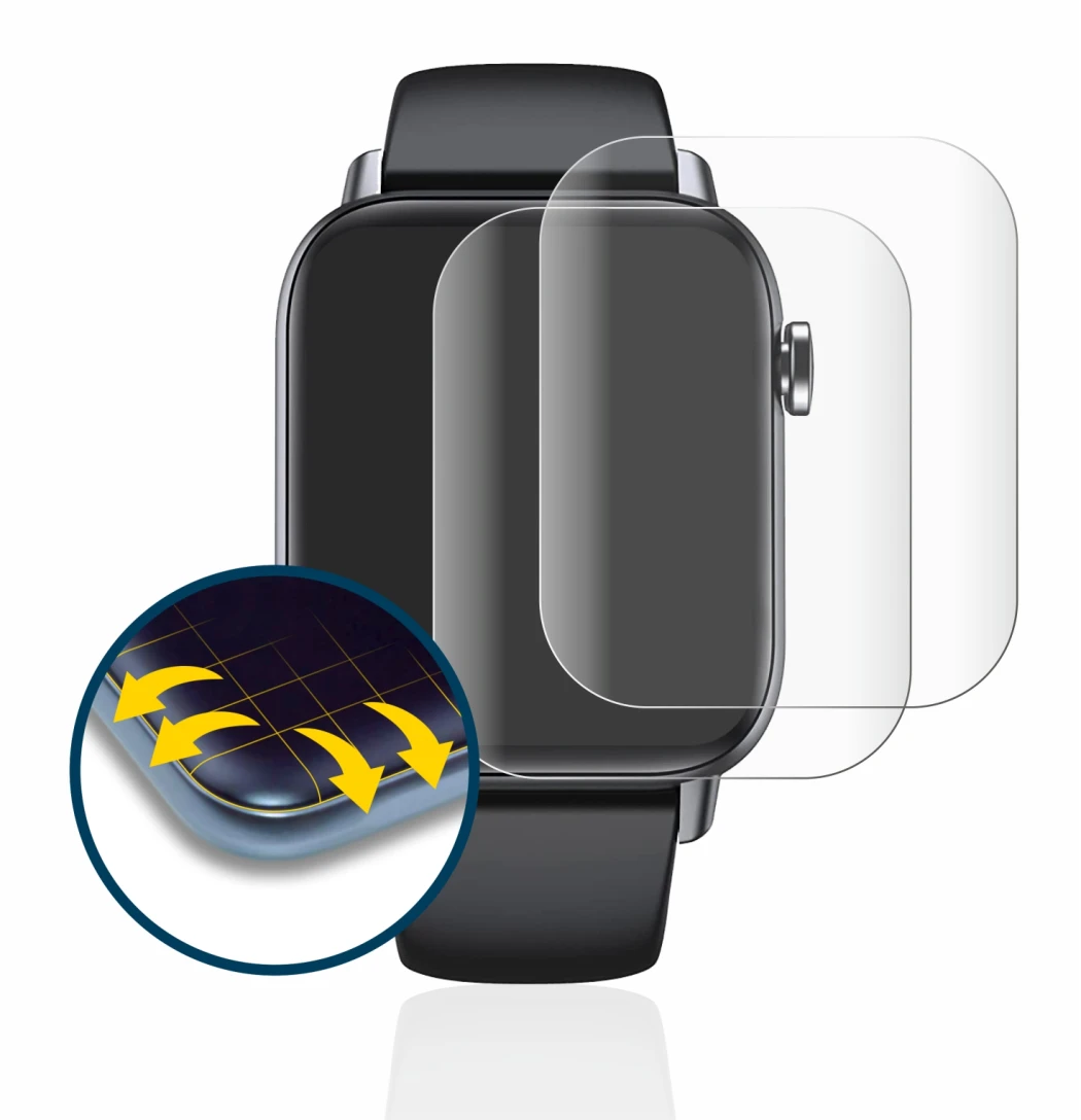 Immagine del dispositivo Levowatch Doitx 2 con un'ampia varietà di protezioni per lo schermo.
