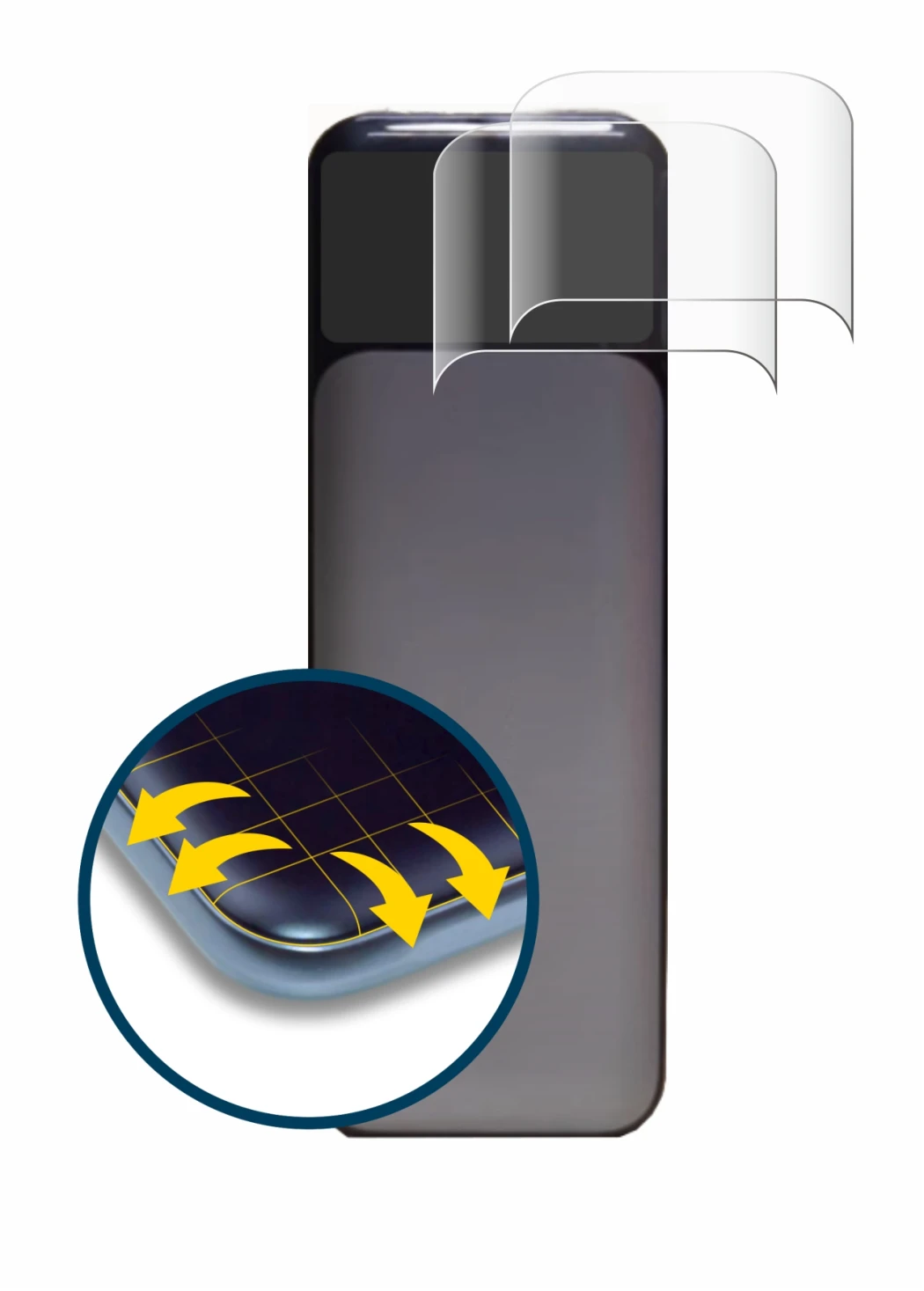 Immagine del dispositivo Anker Powerbank 737 con un'ampia varietà di protezioni per lo schermo.