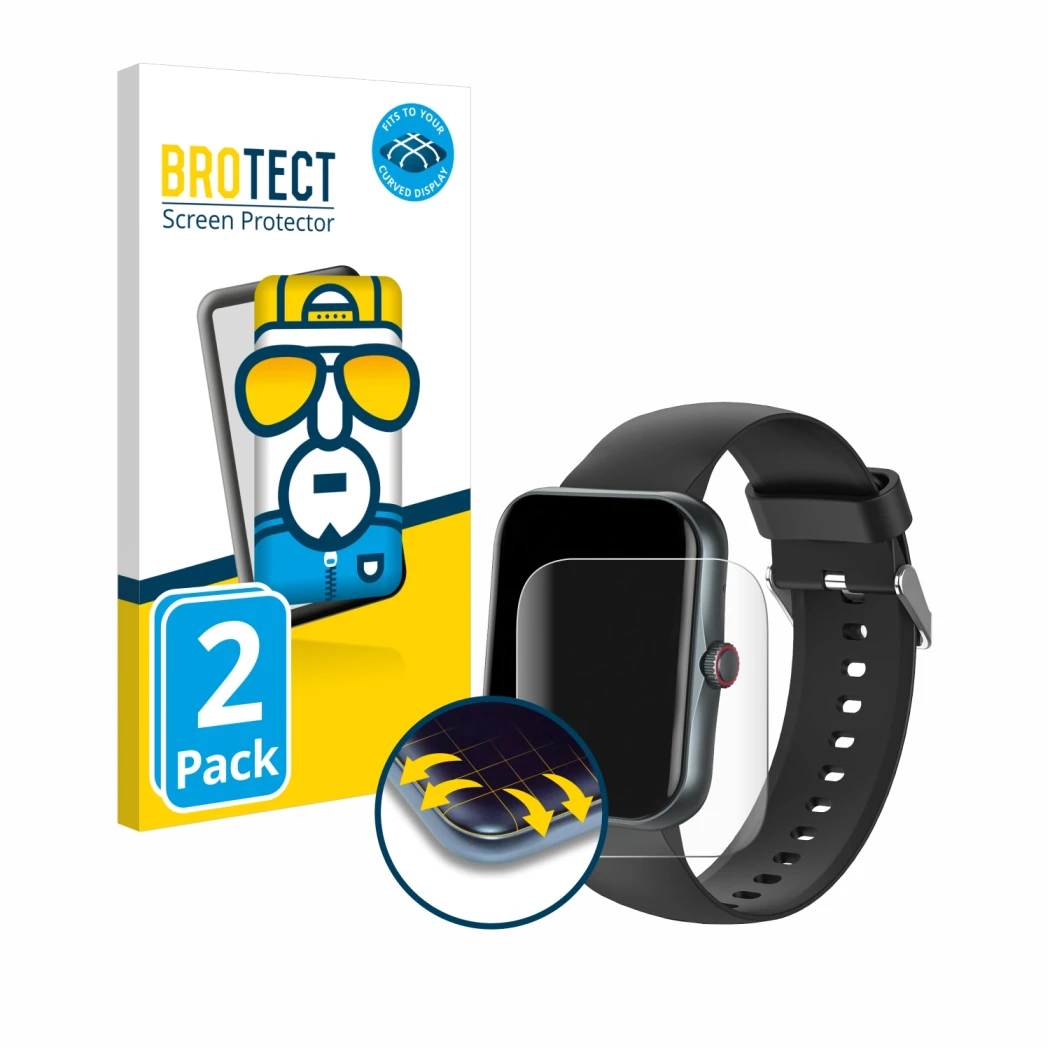 Parte frontale di una confezione del prodotto con il logo del marchio BROTECT. Accanto è raffigurato il dispositivo Pthtechus