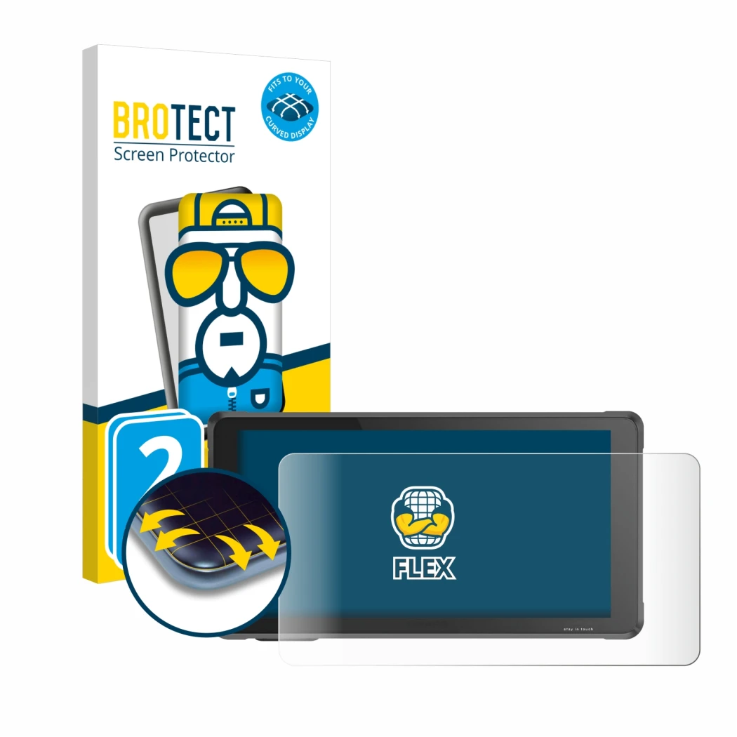 Parte frontale di una confezione del prodotto con il logo del marchio BROTECT. Accanto è raffigurato il dispositivo Interphone