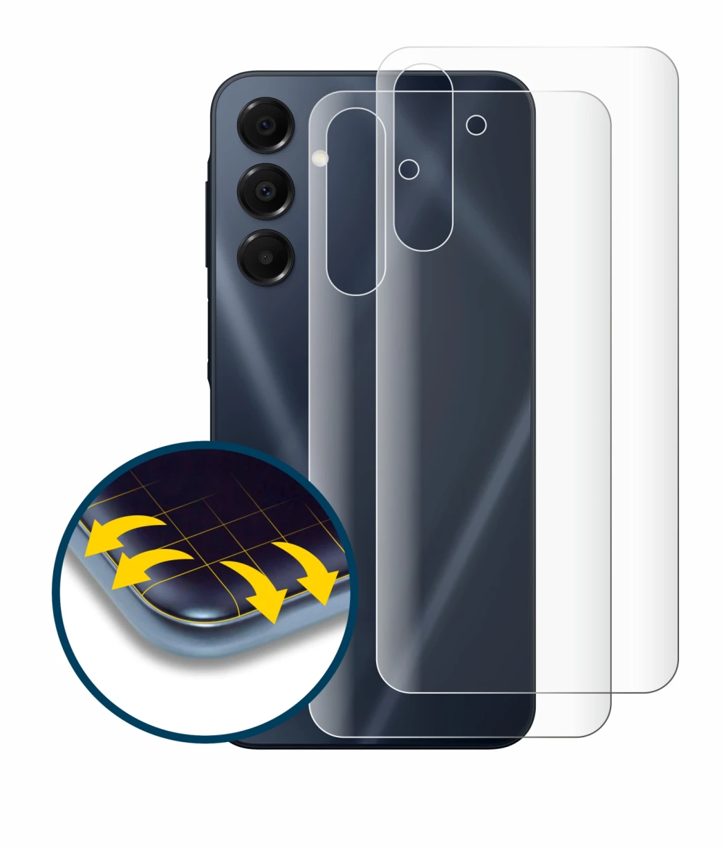 Immagine del dispositivo Samsung Galaxy A16 5G (Posteriore) con un'ampia varietà di protezioni per lo schermo.