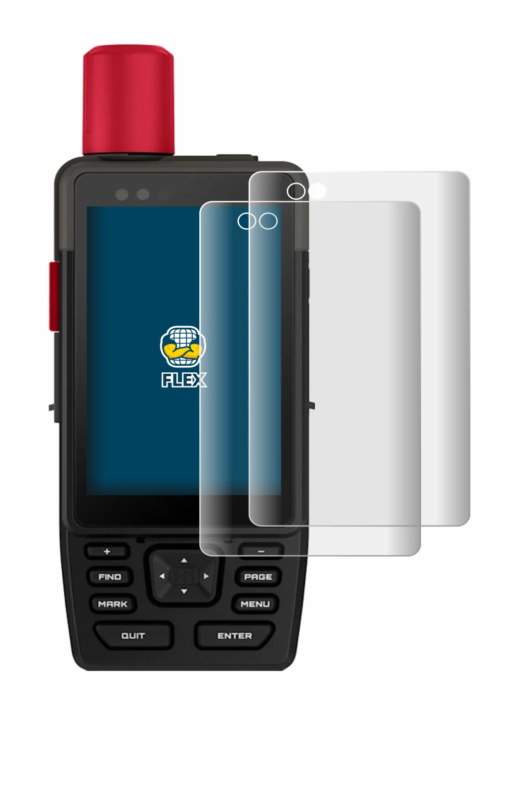 Immagine del dispositivo Garmin GPSMAP H1i Plus con un'ampia varietà di protezioni per lo schermo.