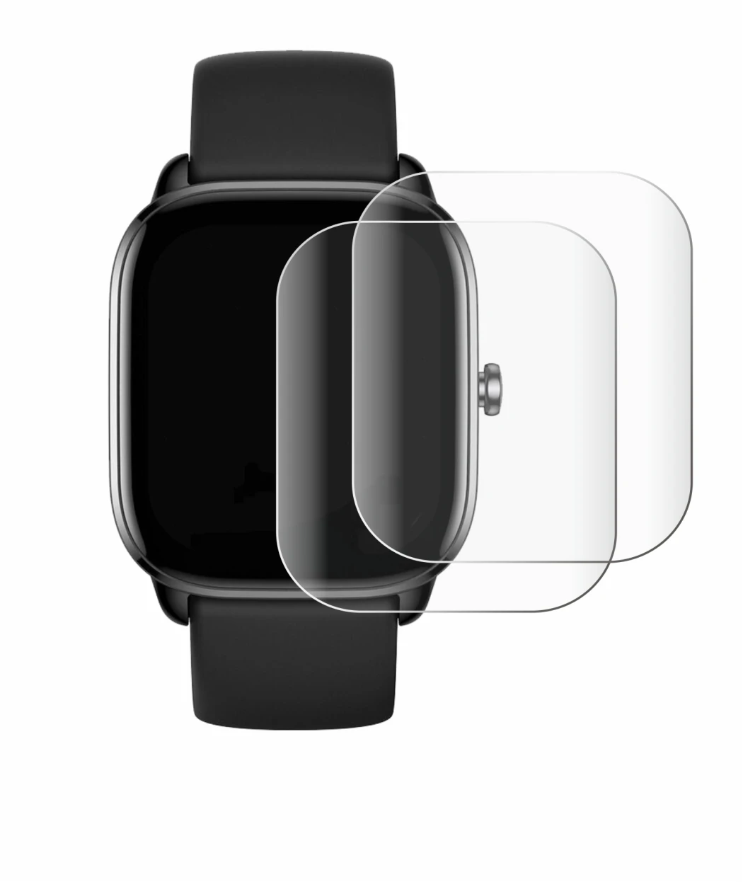 Immagine del dispositivo Sector Smartwatch S-07 con un'ampia varietà di protezioni per lo schermo.