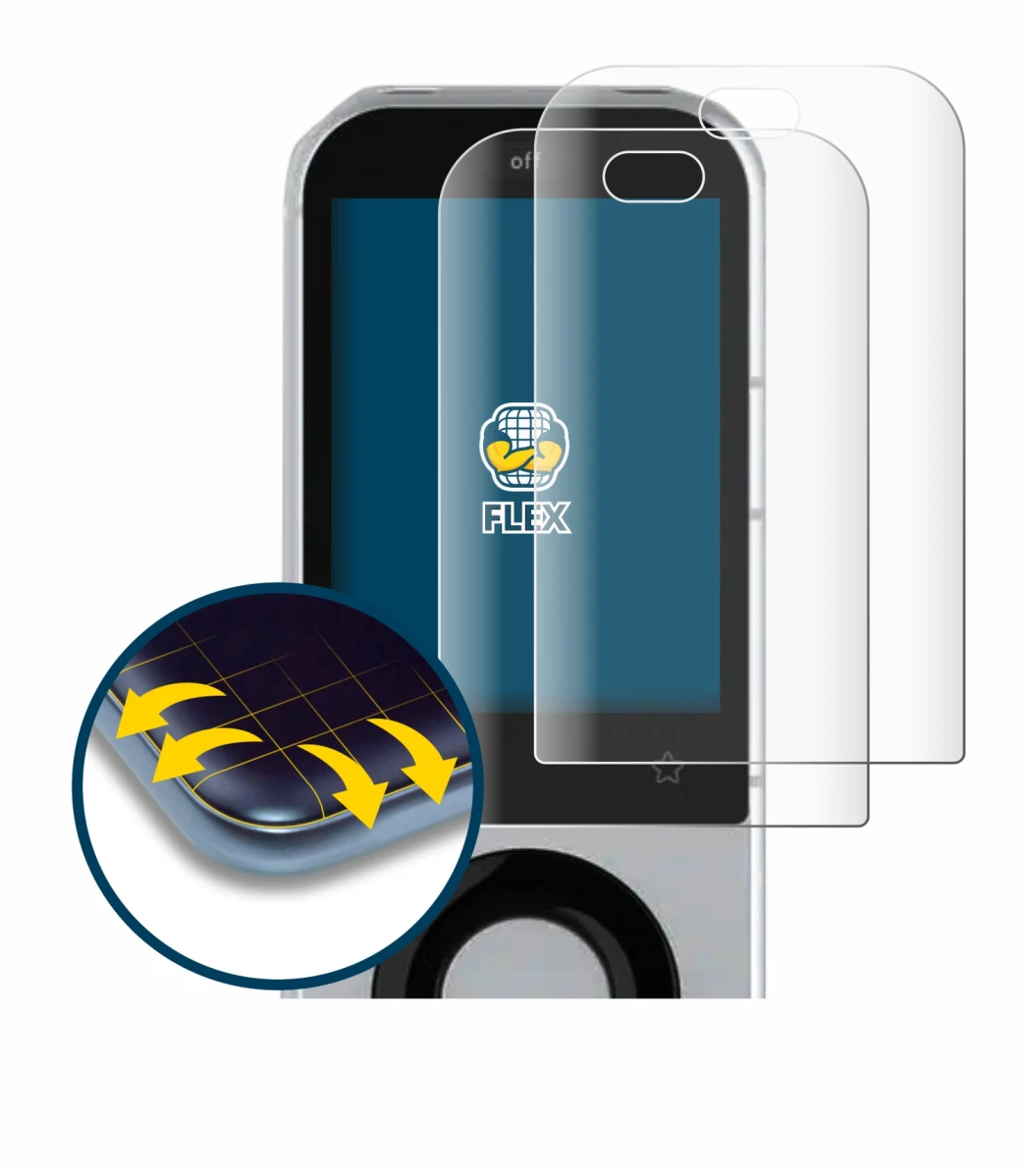 Immagine del dispositivo Sofabaton X2 con un'ampia varietà di protezioni per lo schermo.