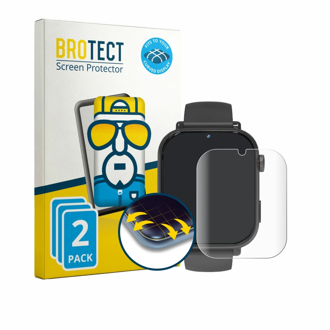 Parte frontale di una confezione del prodotto con il logo del marchio BROTECT. Accanto è raffigurato il dispositivo Pthtechus 