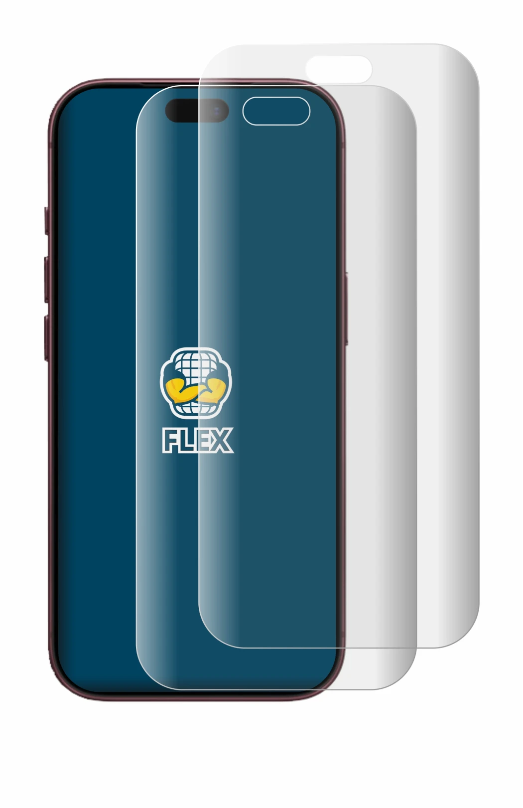 Immagine del dispositivo Apple iPhone 18 Pro con un'ampia varietà di protezioni per lo schermo.