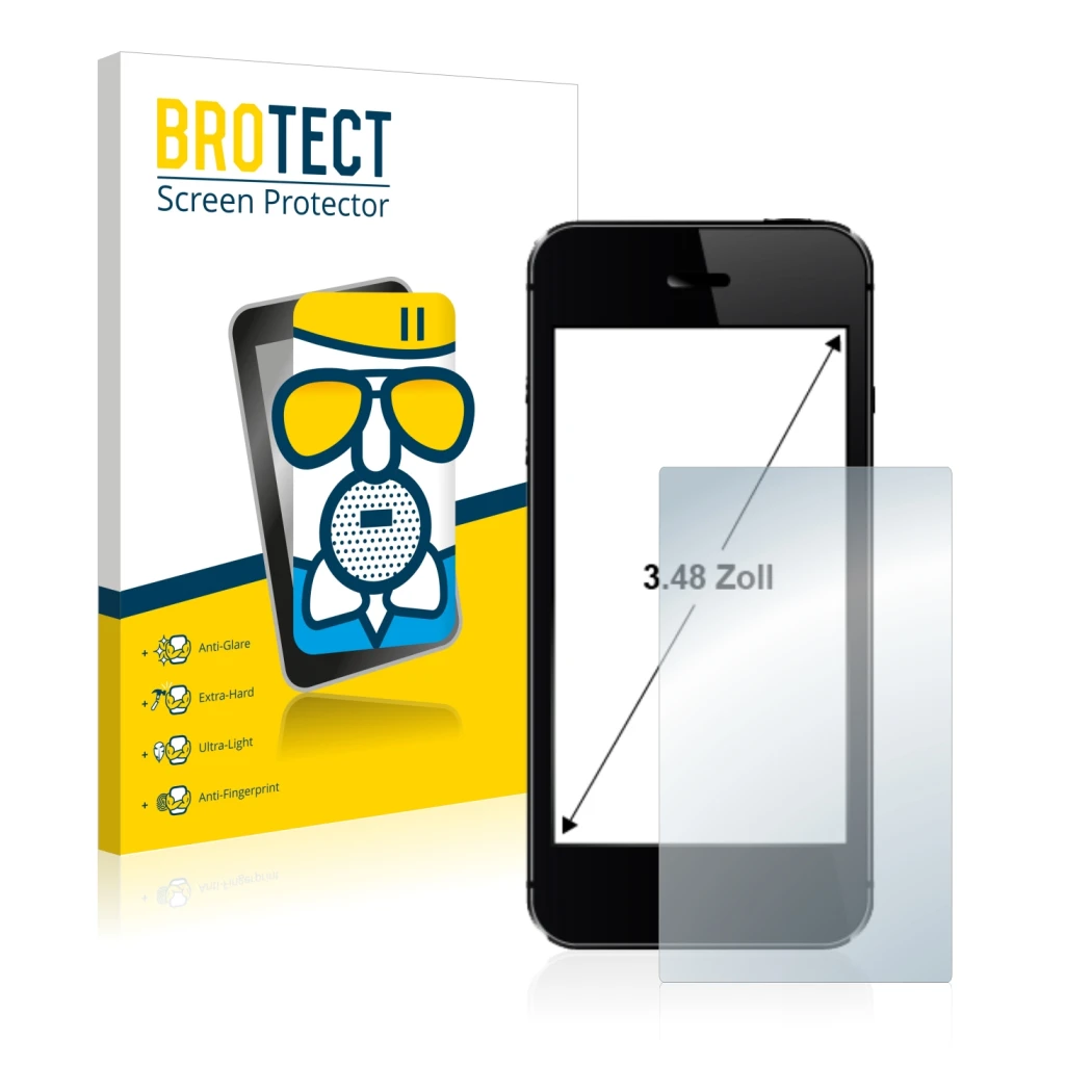 Parte frontale di una confezione del prodotto con il logo del marchio BROTECT. Accanto è raffigurato il dispositivo con la rel