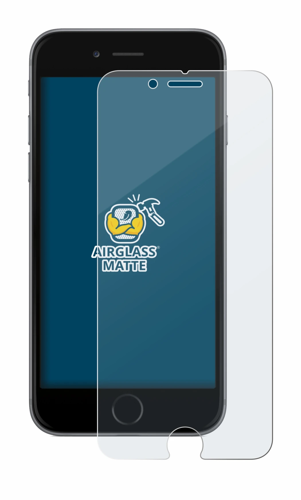 Immagine del dispositivo Apple iPhone 6S con un'ampia varietà di protezioni per lo schermo.