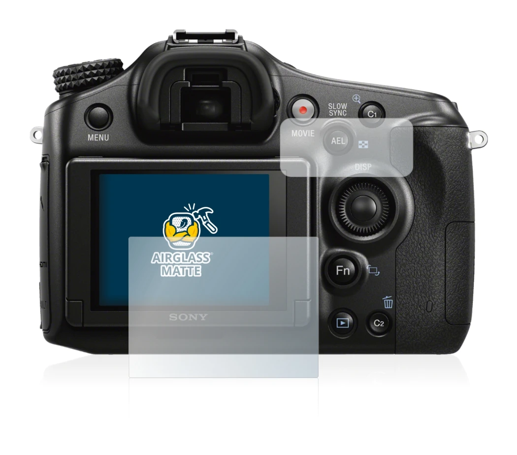 Immagine del dispositivo Sony Alpha 68 con un'ampia varietà di protezioni per lo schermo.