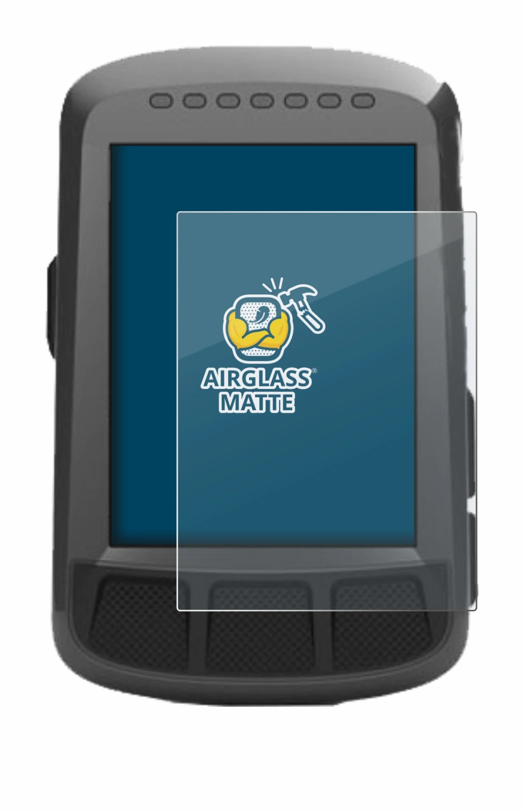 Immagine del dispositivo Wahoo Elemnt Bolt GPS con un'ampia varietà di protezioni per lo schermo.
