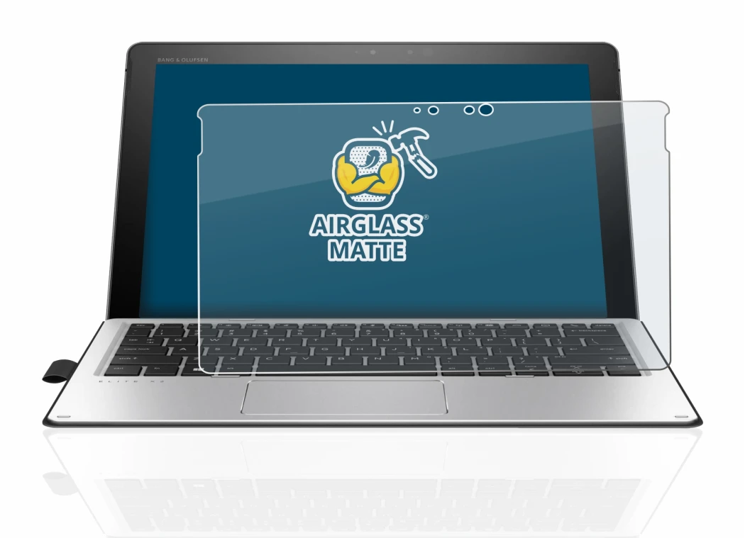 Immagine del dispositivo HP Elite x2 1012 G2 con un'ampia varietà di protezioni per lo schermo.