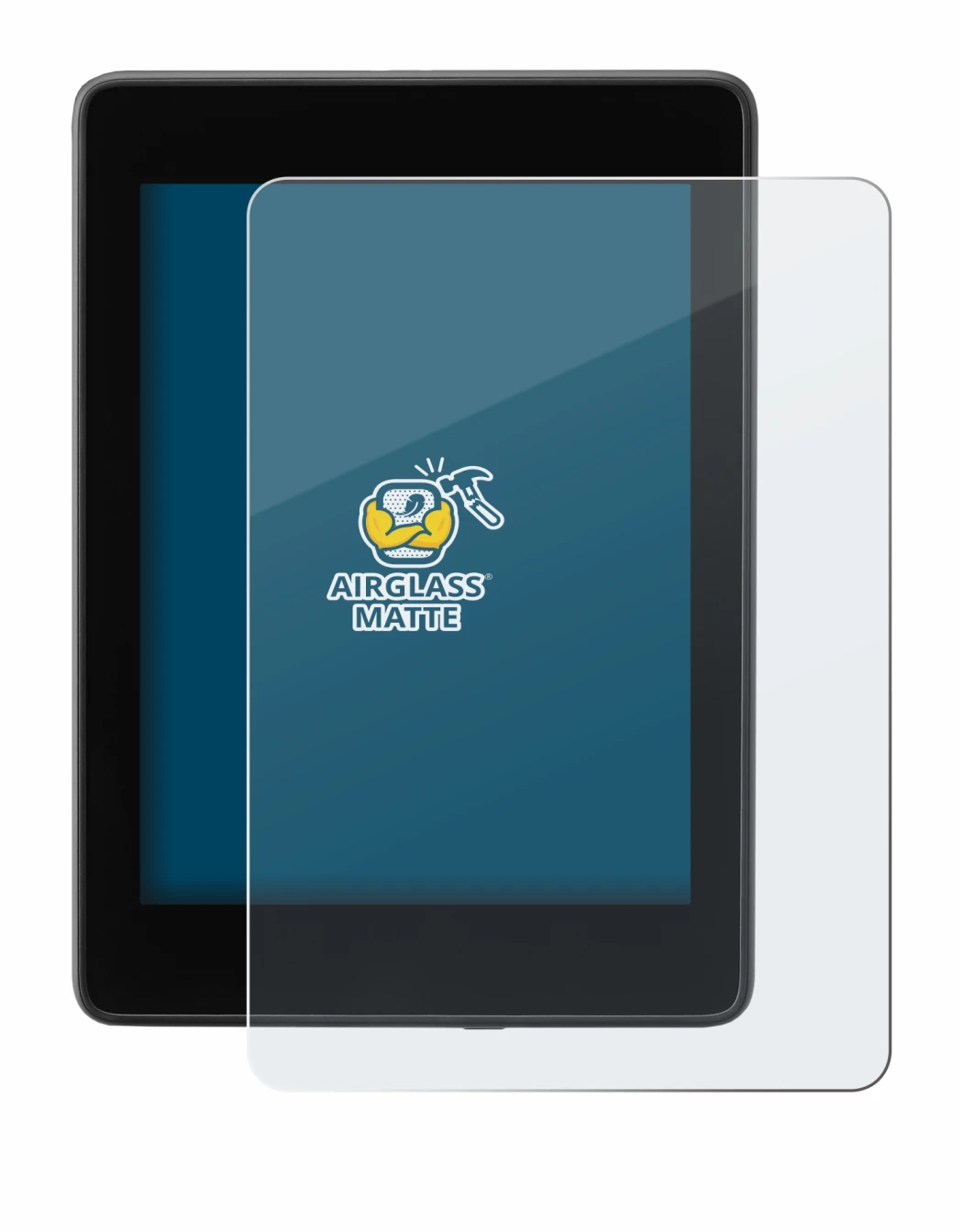 Immagine del dispositivo Amazon Kindle Paperwhite 2018 (10a Gen.) con un'ampia varietà di protezioni per lo schermo.