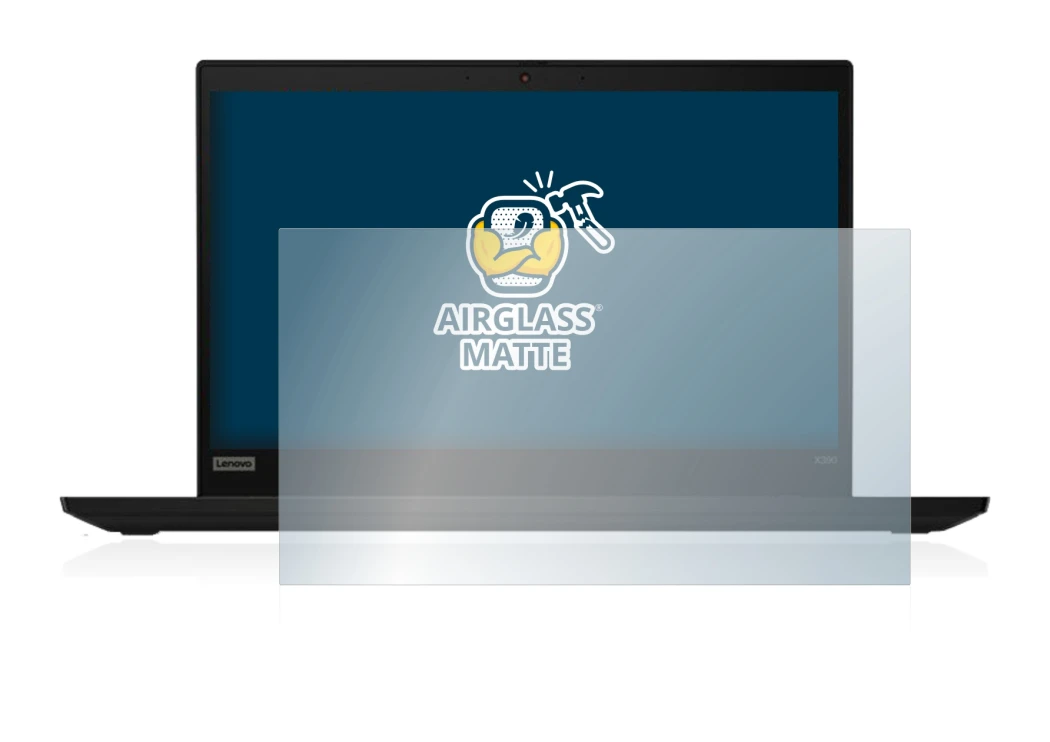 Immagine del dispositivo Lenovo ThinkPad X390 Non-Touch con un'ampia varietà di protezioni per lo schermo.