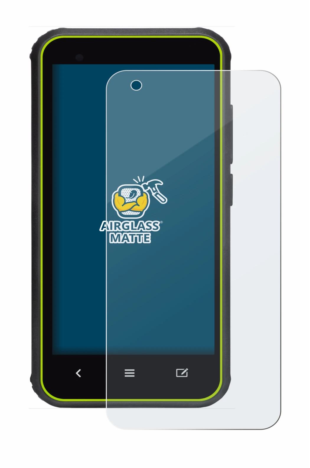 Immagine del dispositivo SkyCaddie SX400 con un'ampia varietà di protezioni per lo schermo.