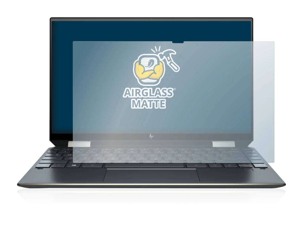 Immagine del dispositivo HP Spectre x360 13-aw0000ns con un'ampia varietà di protezioni per lo schermo.
