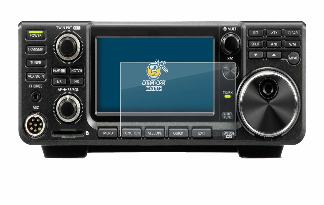 Immagine del dispositivo Icom IC-9700 con un'ampia varietà di protezioni per lo schermo.