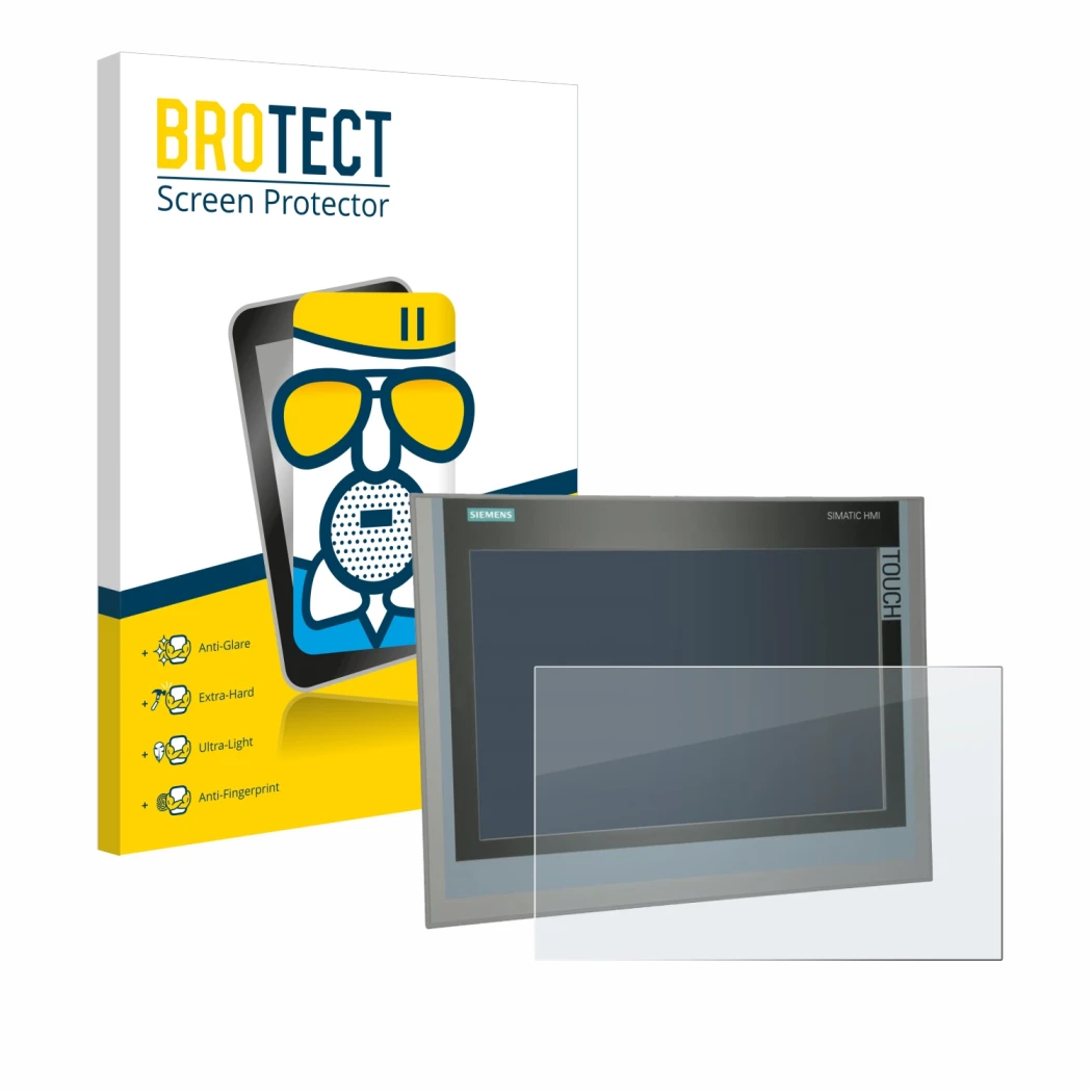 Parte frontale di una confezione del prodotto con il logo del marchio BROTECT. Accanto è raffigurato il dispositivo Siemens Si