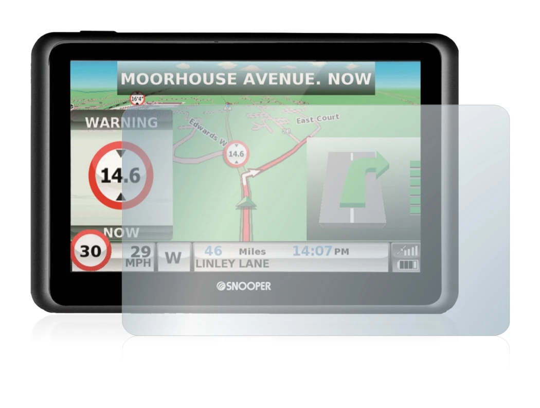 Immagine del dispositivo Snooper Truckmate S6900 con un'ampia varietà di protezioni per lo schermo.