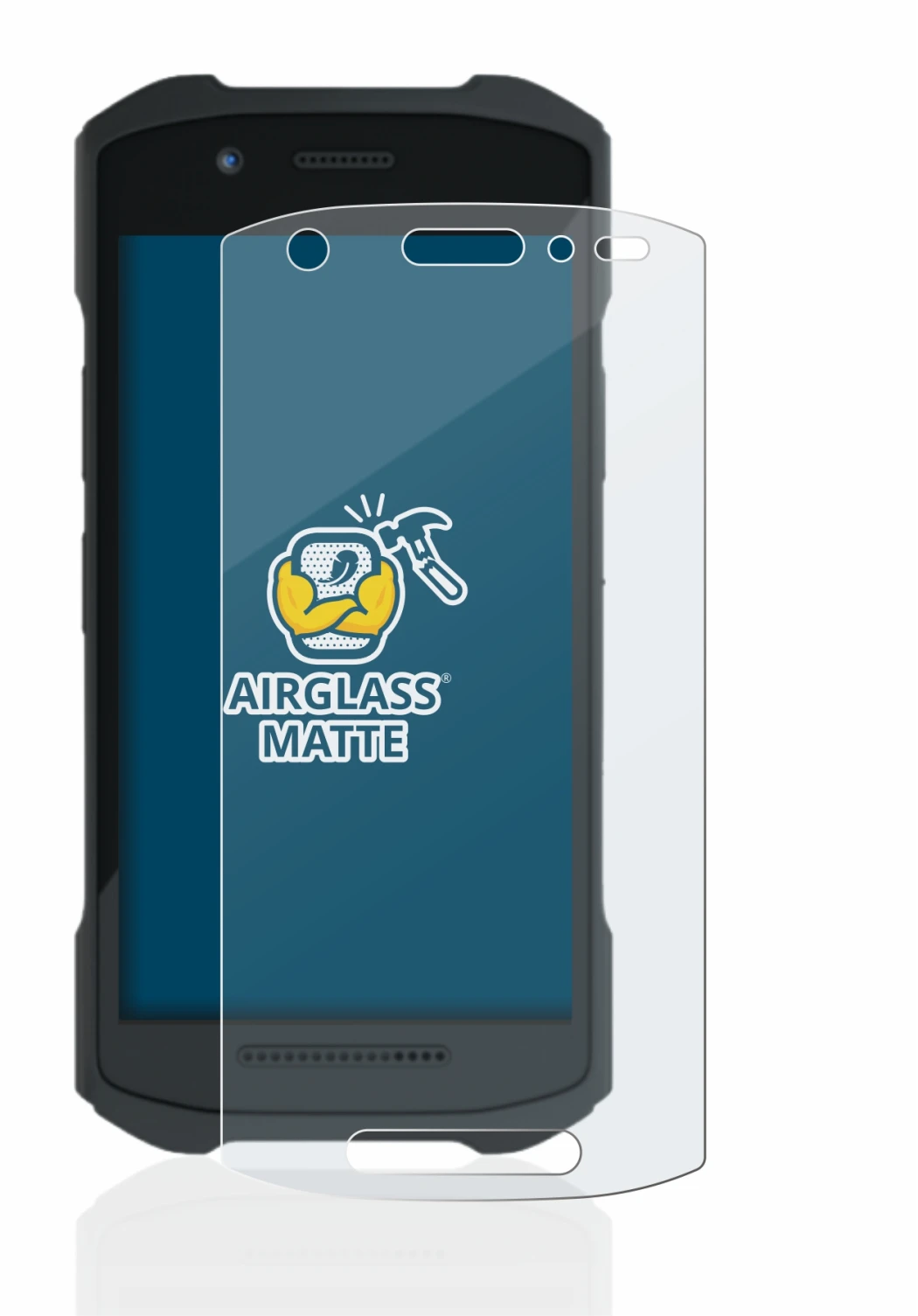 Immagine del dispositivo Zebra TC21 con un'ampia varietà di protezioni per lo schermo.