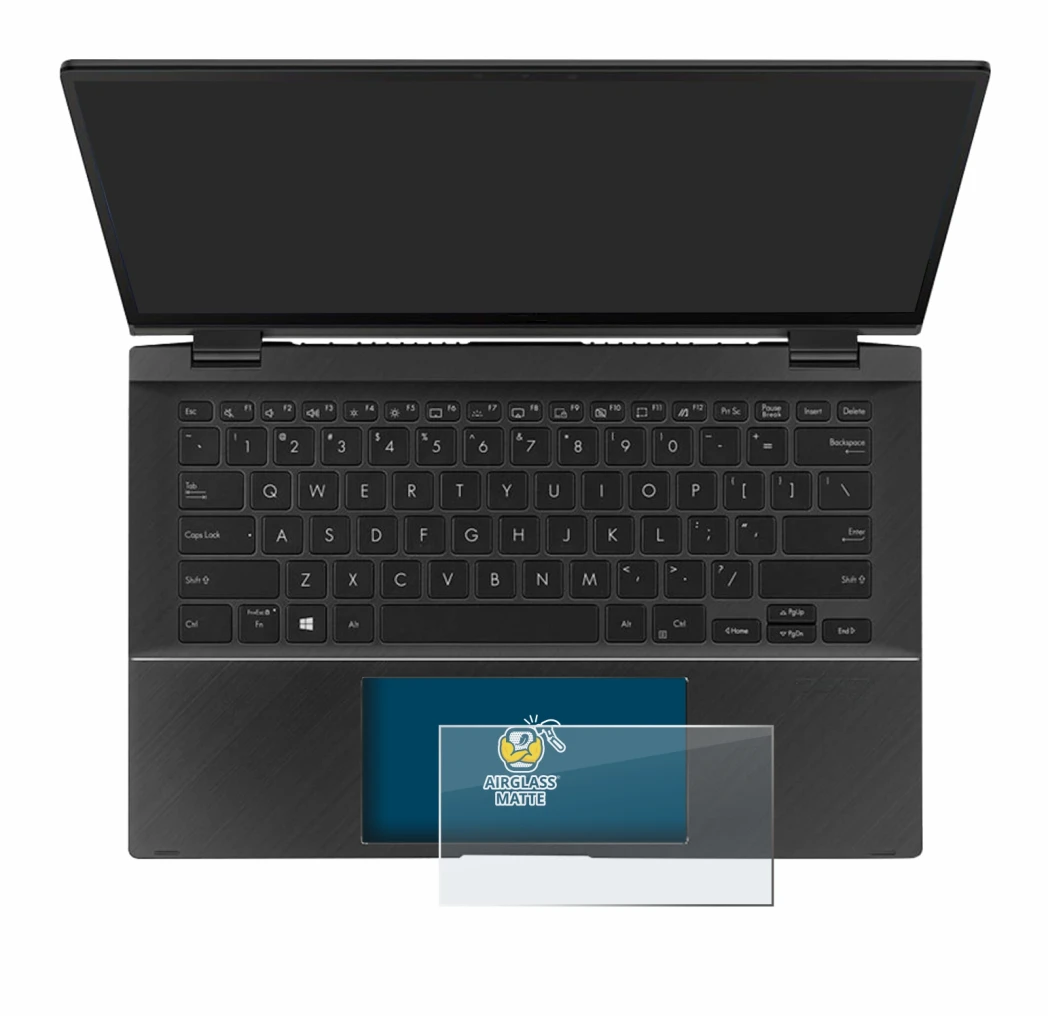 Immagine del dispositivo ASUS ZenBook Flip 14 UX463FA (Touch Trackpad) con un'ampia varietà di protezioni per lo schermo.