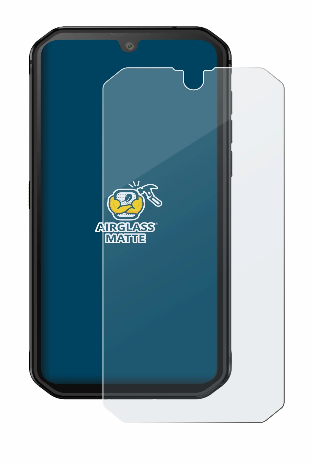 Immagine del dispositivo Blackview BV9900E con un'ampia varietà di protezioni per lo schermo.