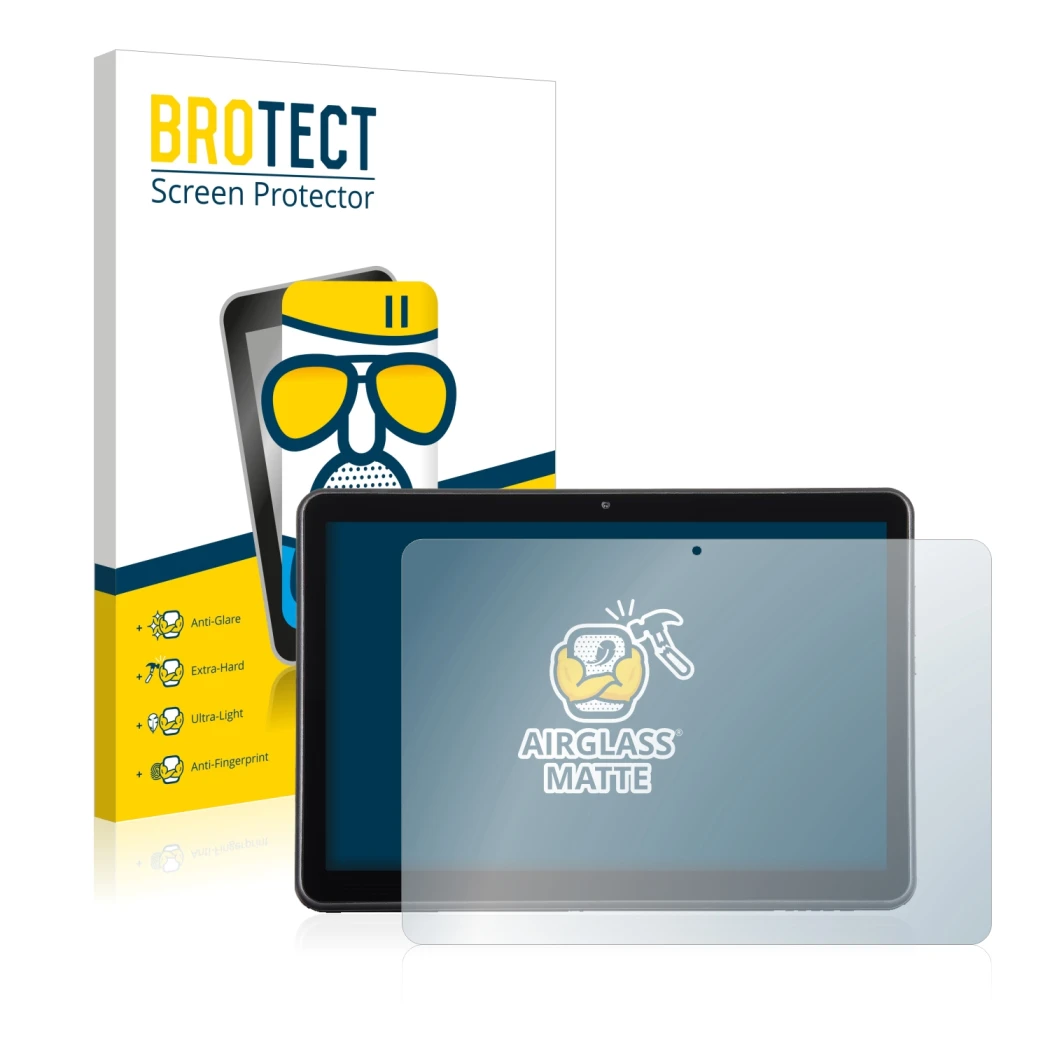 Parte frontale di una confezione del prodotto con il logo del marchio BROTECT. Accanto è raffigurato il dispositivo Wortmann T