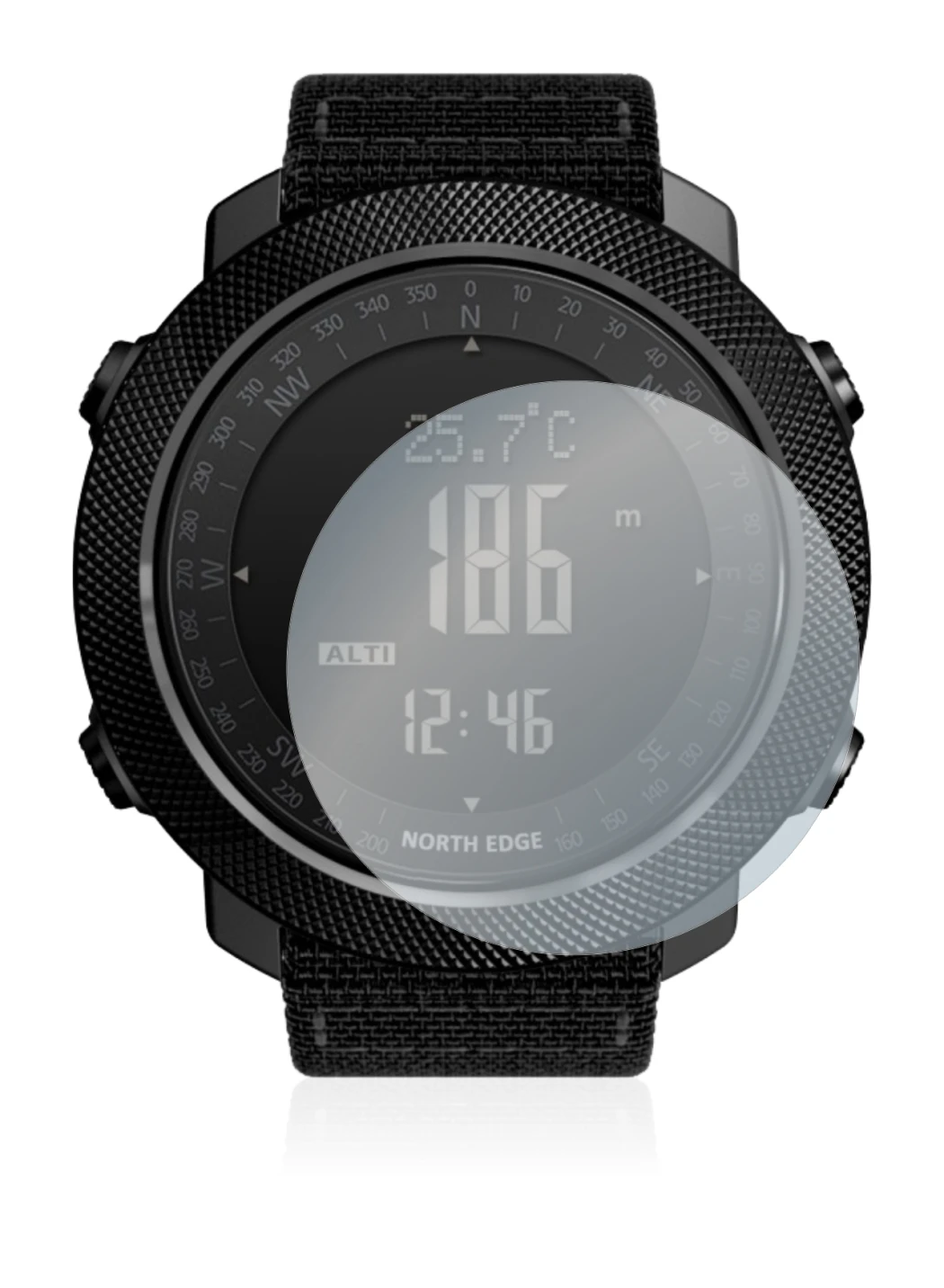 Immagine del dispositivo North Edge Apache con un'ampia varietà di protezioni per lo schermo.