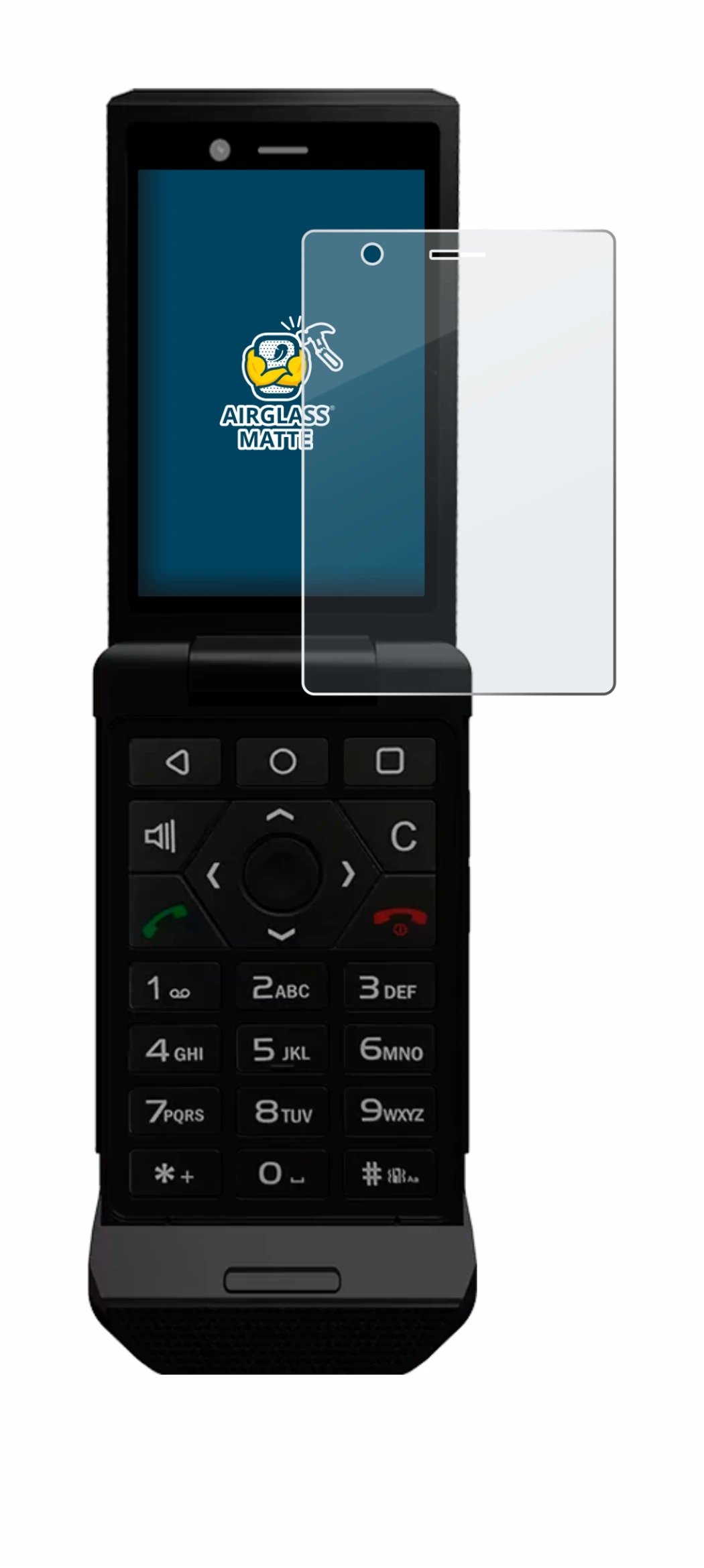 Immagine del dispositivo Caterpillar Cat S22 Flip con un'ampia varietà di protezioni per lo schermo.