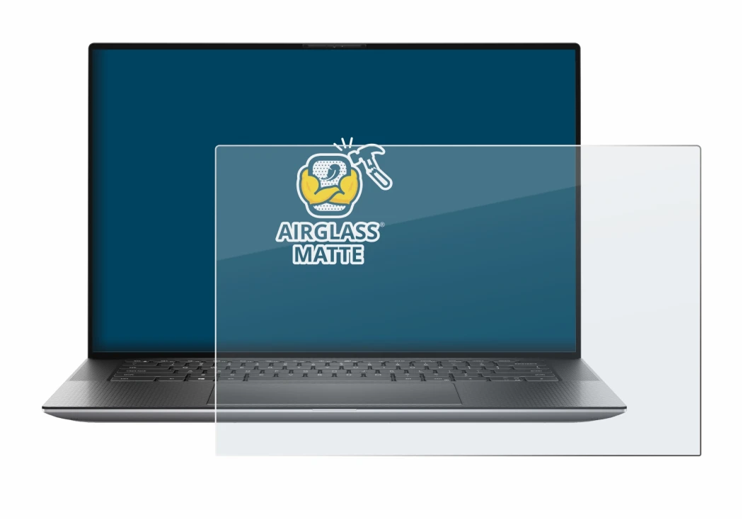 Immagine del dispositivo Dell Precision 5560 con un'ampia varietà di protezioni per lo schermo.