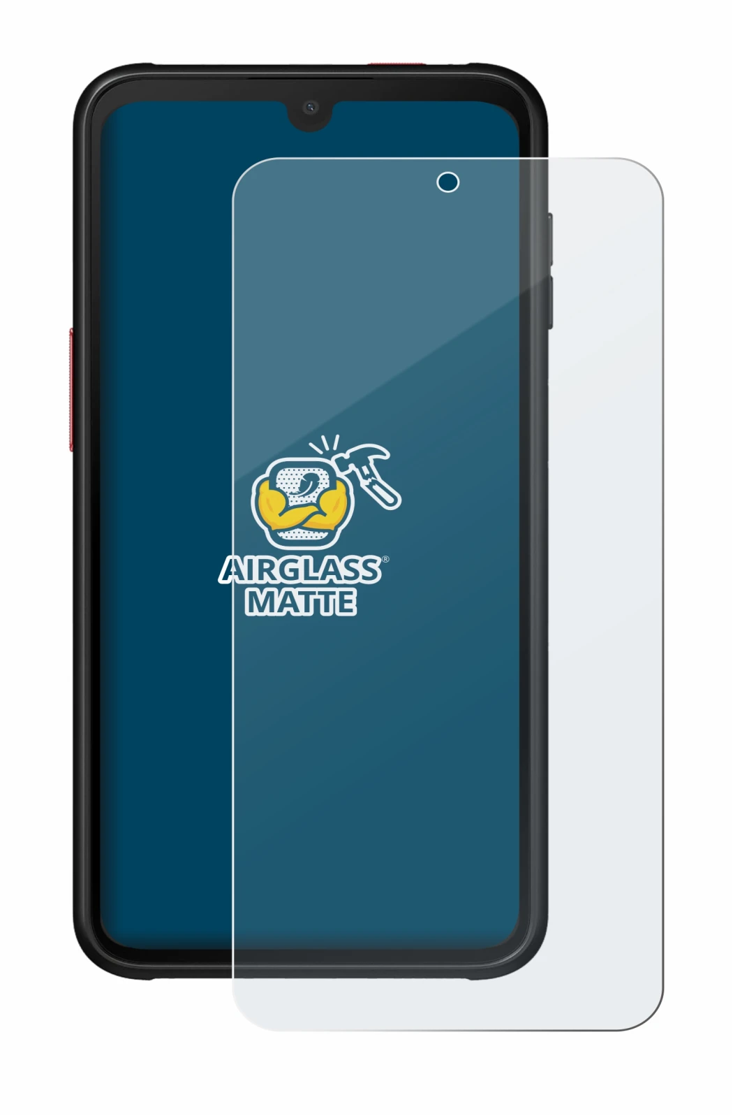 Immagine del dispositivo Samsung Galaxy XCover 6 Pro con un'ampia varietà di protezioni per lo schermo.