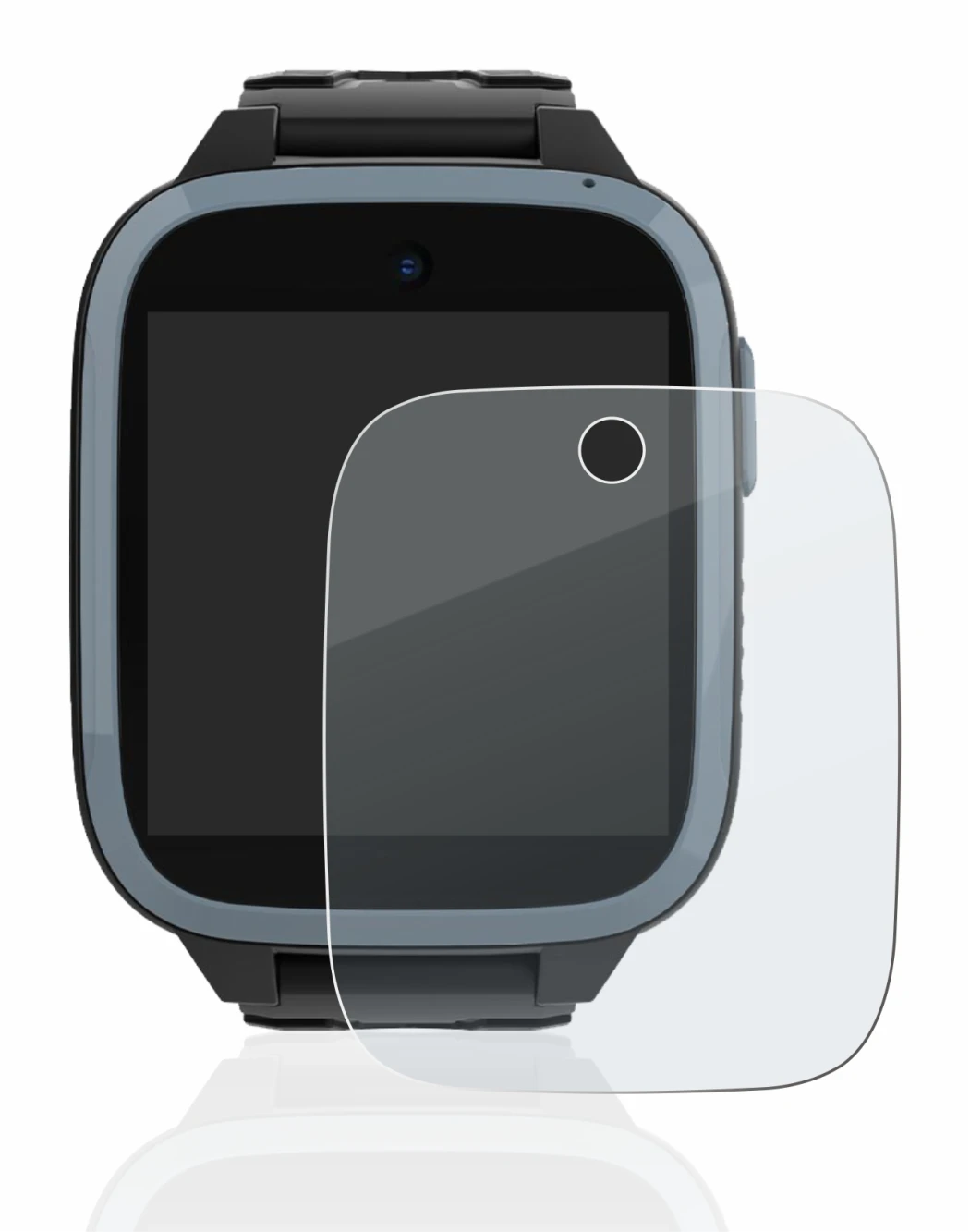 Immagine del dispositivo Xplora XGO3 (1a Gen.) con un'ampia varietà di protezioni per lo schermo.