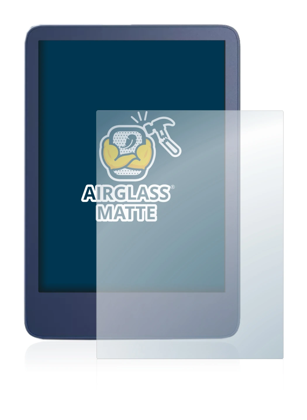 Immagine del dispositivo Amazon Kindle Reader 2022 con un'ampia varietà di protezioni per lo schermo.