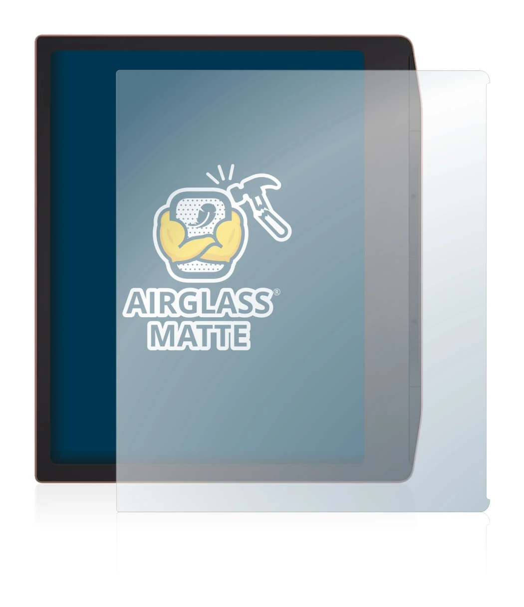 Immagine del dispositivo PocketBook Era con un'ampia varietà di protezioni per lo schermo.