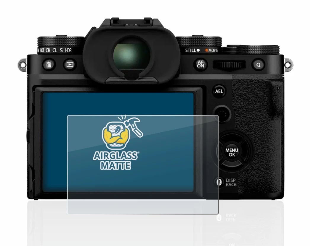 Immagine del dispositivo Fujifilm X-T5 con un'ampia varietà di protezioni per lo schermo.