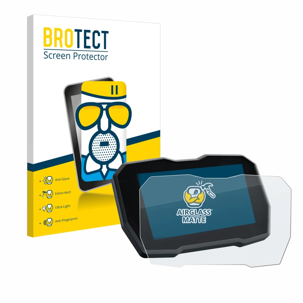 Parte frontale di una confezione del prodotto con il logo del marchio BROTECT. Accanto è raffigurato il dispositivo Ducati Mul