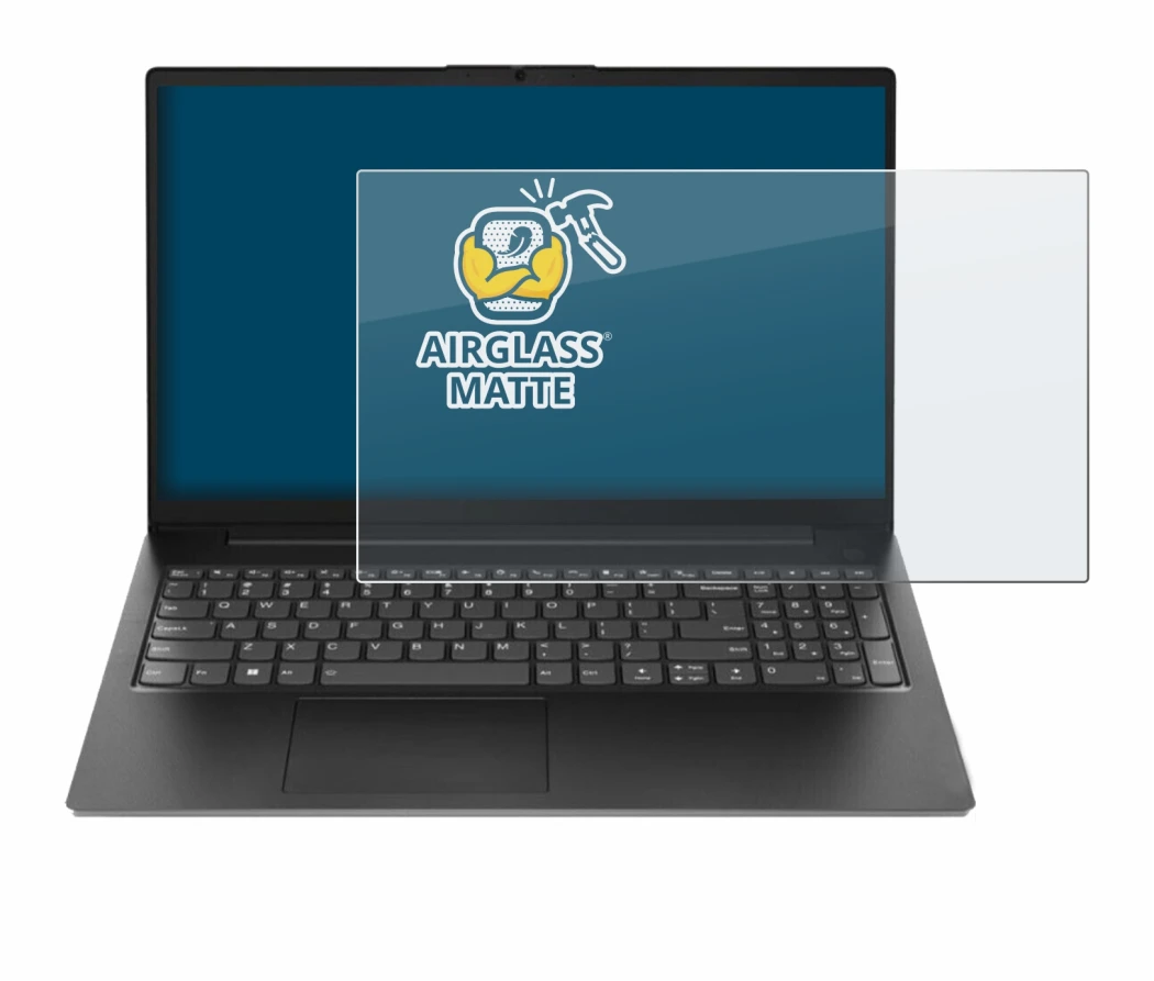 Immagine del dispositivo Lenovo V15 G4 AMN con un'ampia varietà di protezioni per lo schermo.