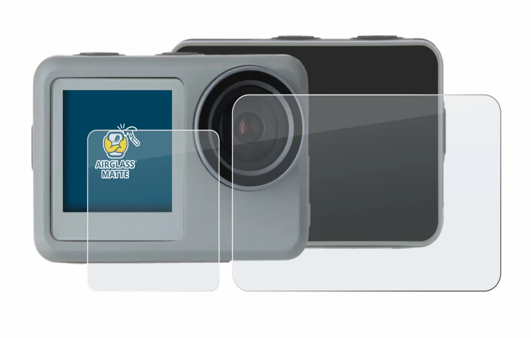 Immagine del dispositivo Rollei Actioncam 9s Plus con un'ampia varietà di protezioni per lo schermo.