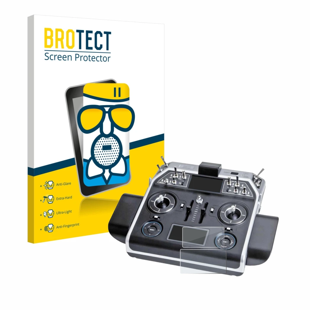 Parte frontale di una confezione del prodotto con il logo del marchio BROTECT. Accanto è raffigurato il dispositivo Graupner M