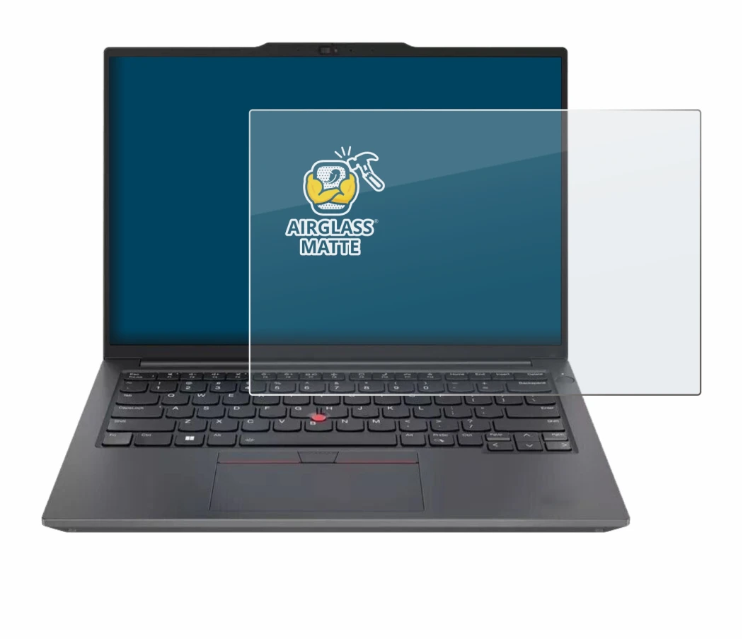 Immagine del dispositivo Lenovo ThinkPad E14 Gen 6 con un'ampia varietà di protezioni per lo schermo.