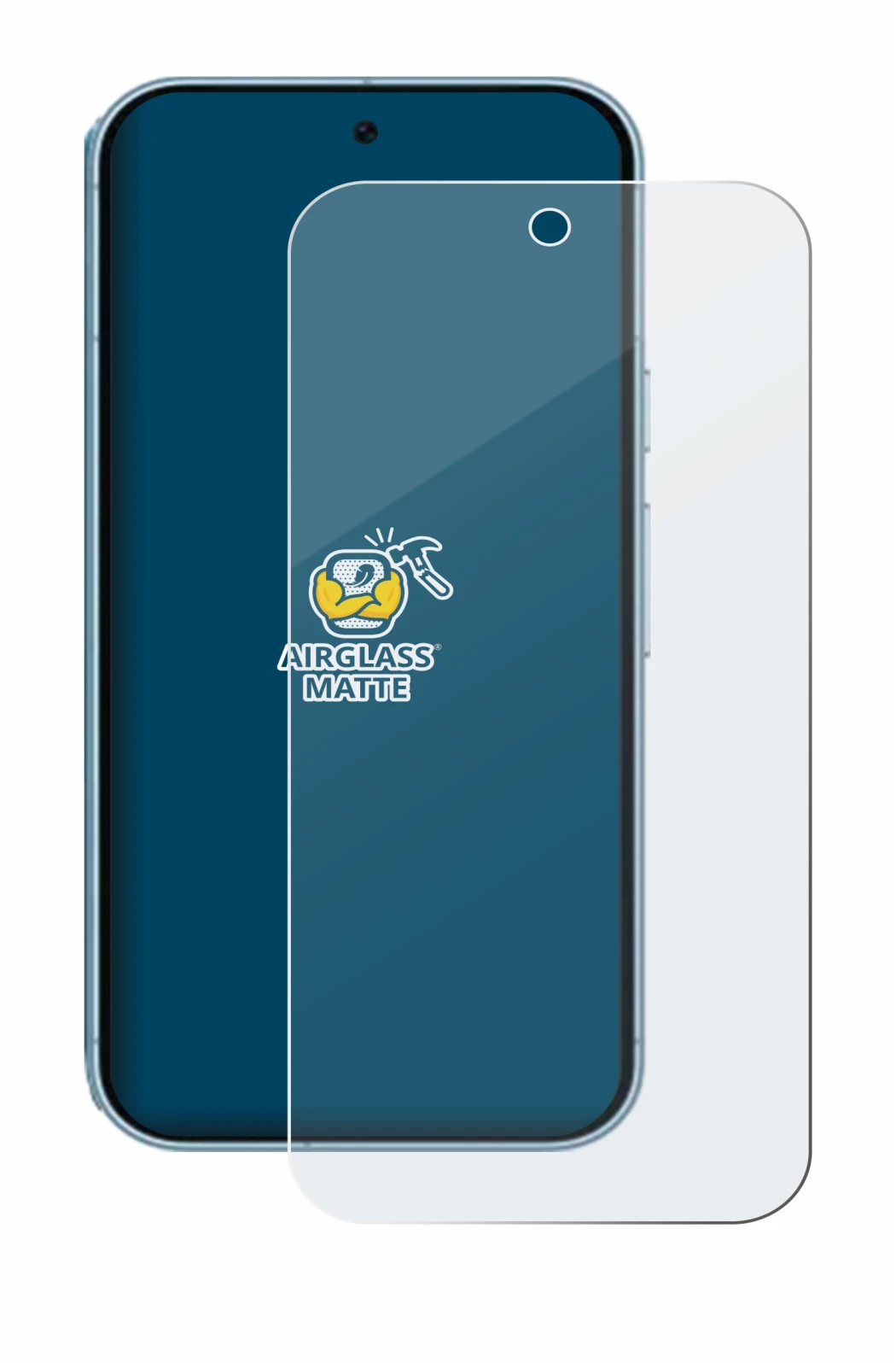 Immagine del dispositivo Google Pixel 9 con un'ampia varietà di protezioni per lo schermo.