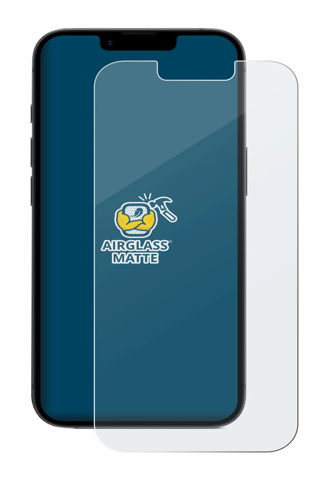 Immagine del dispositivo Apple iPhone 16e con un'ampia varietà di protezioni per lo schermo.