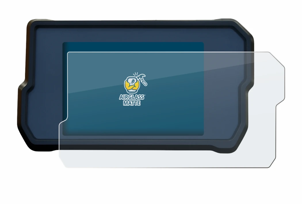 Immagine del dispositivo KTM RC125 / RC390 2022+ con un'ampia varietà di protezioni per lo schermo.