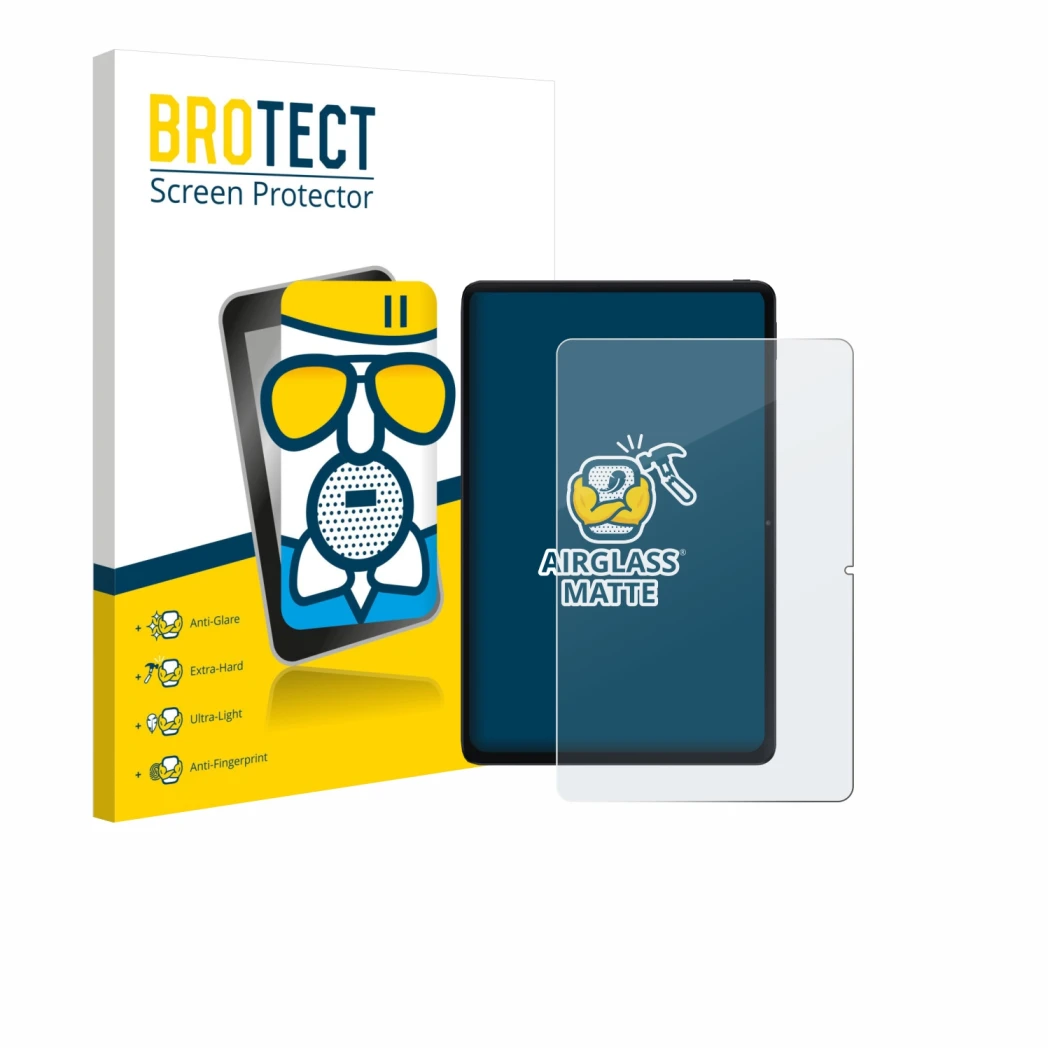 Parte frontale di una confezione del prodotto con il logo del marchio BROTECT. Accanto è raffigurato il dispositivo Xiaomi POC