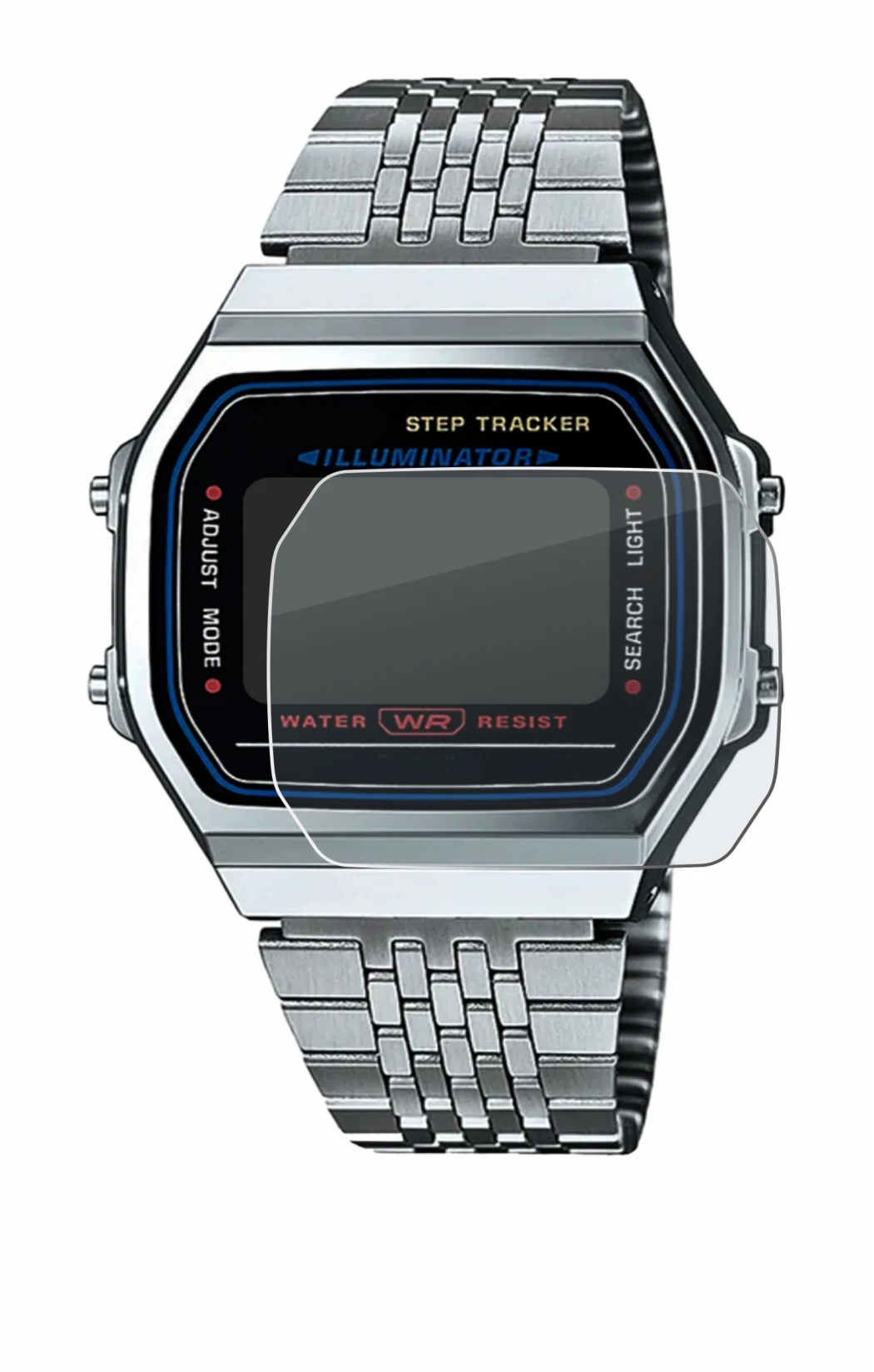 Immagine del dispositivo Casio iconic ABL-100WE-1A con un'ampia varietà di protezioni per lo schermo.
