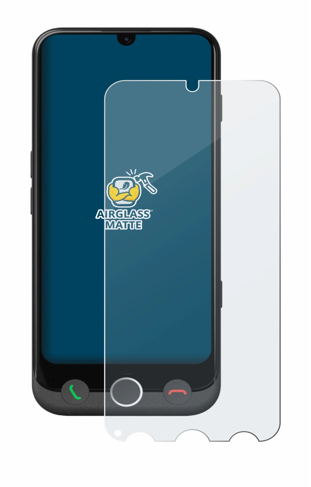 Immagine del dispositivo Doro Aurora A30 con un'ampia varietà di protezioni per lo schermo.